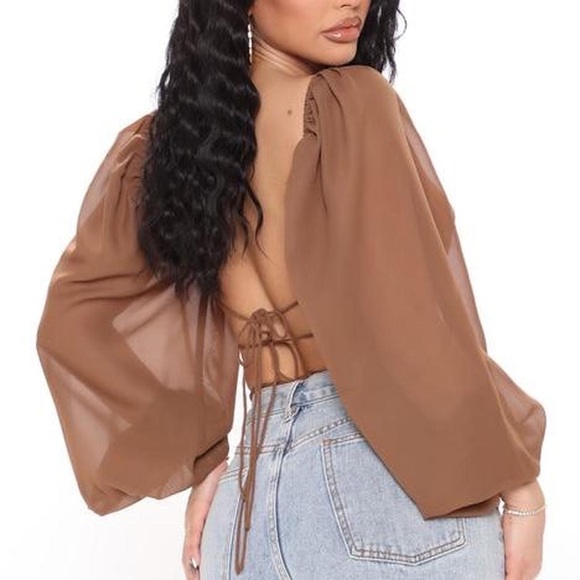 Lead you on chiffon bodysuit - Picture 2 of 4